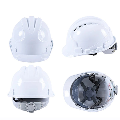 Casque de sécurité pour chantier, casque de chantier en ABS épais, anti-roulement, suspension réglable à 8 points, pour escalade industrielle
