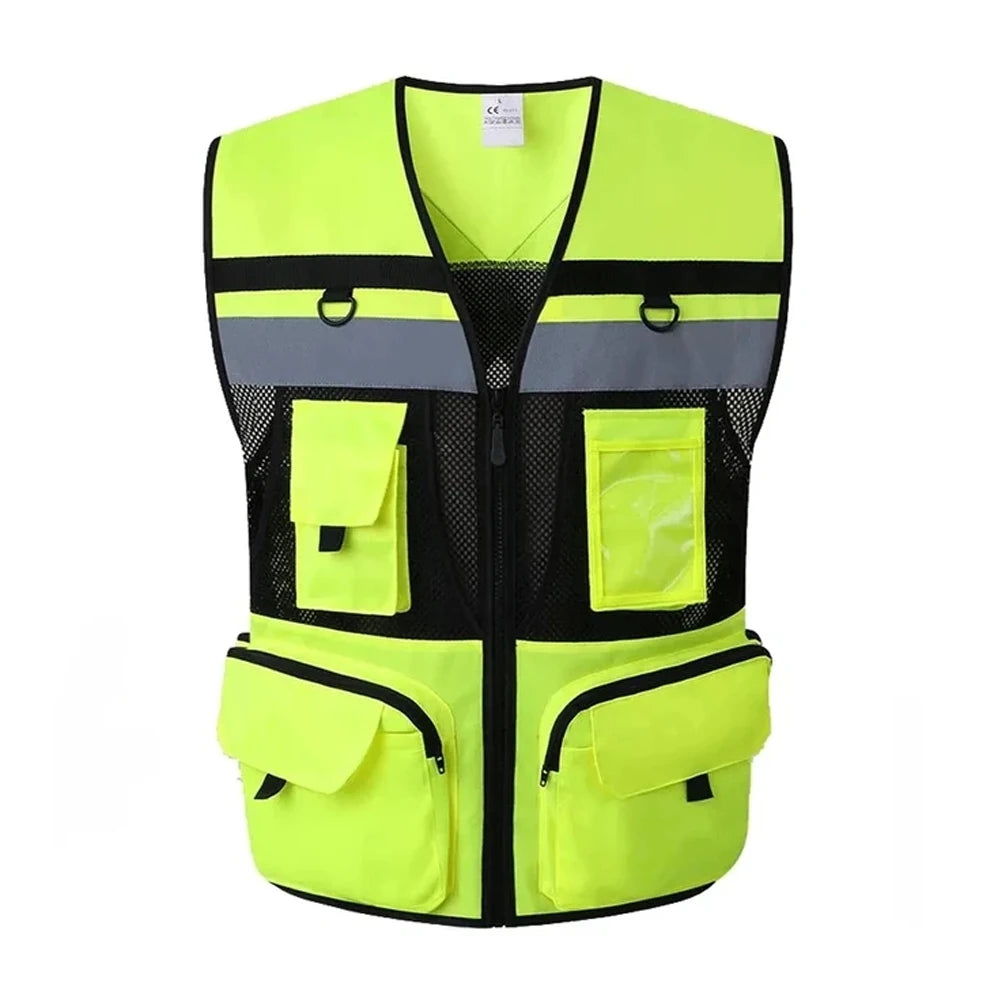 Gilets de sécurité haute visibilité Vêtements de travail de sécurité Travailleur de la construction Circulation extérieure Vêtements de travail fluorescents haute visibilité